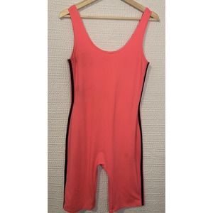 Mega Line Unisex Athletic One Piece Cyclist Wrestler Vintage 90 s Barbie Pink